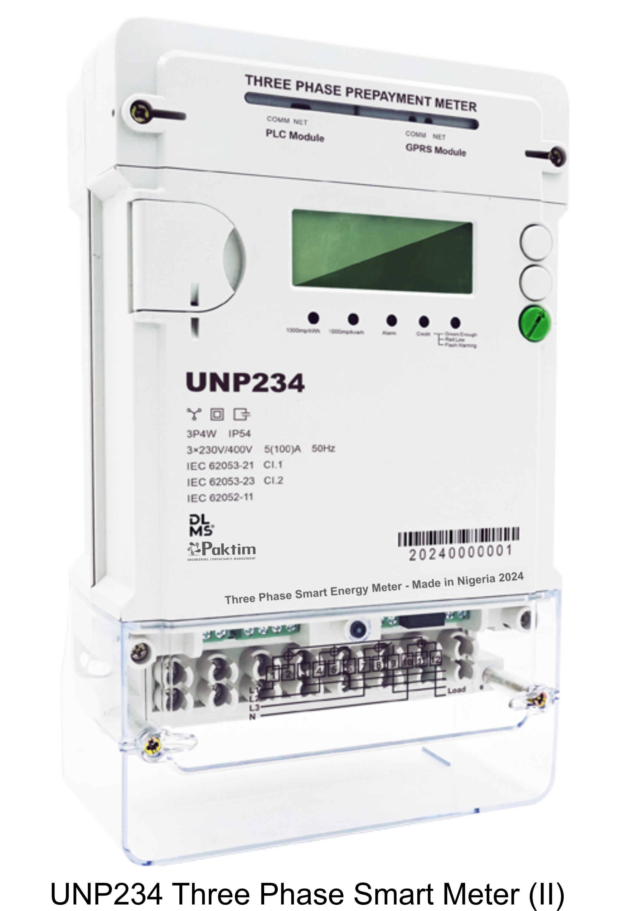 Three Phase Smart Meter (II) MJ300P | Paktim