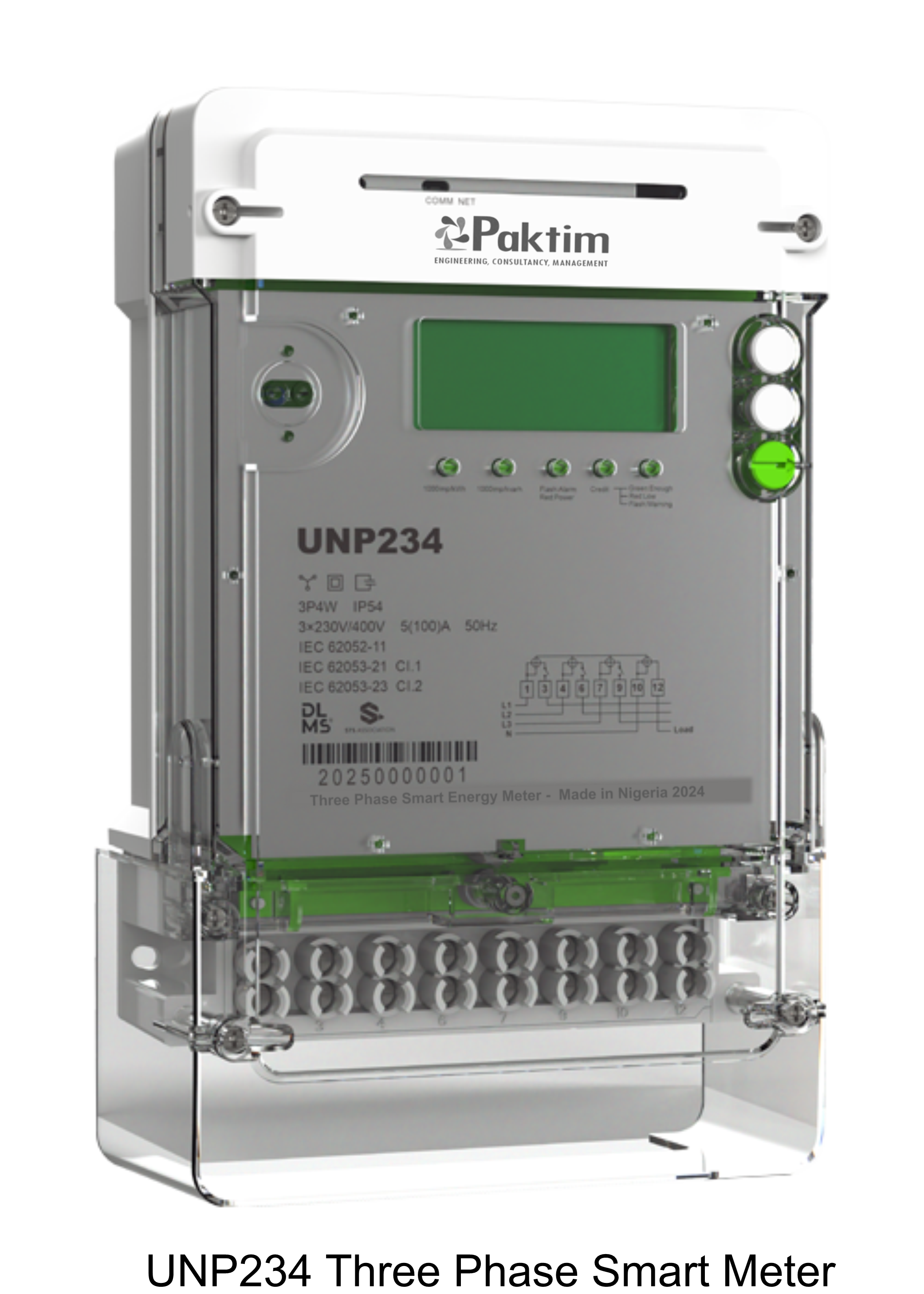 Three Phase Smart Meter MJ300P | Paktim